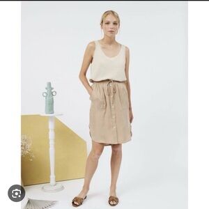 BNWT Naïf MADY linen skirt in Oat